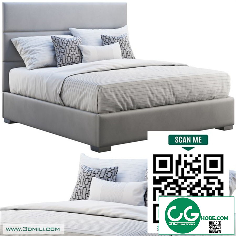 Custom modern platform bed